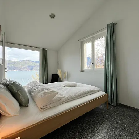 Apartament Mit Grossartiger Seesicht Und Balkon Spiez