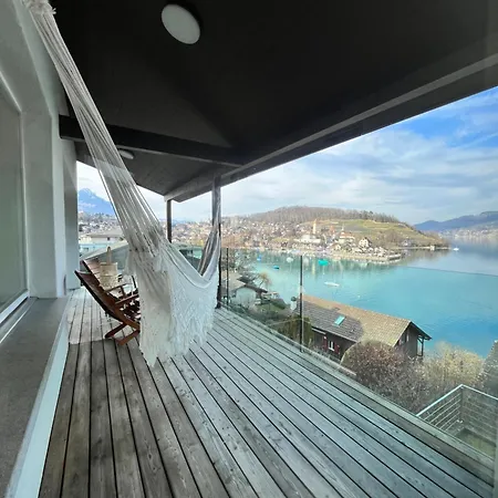 Mit Grossartiger Seesicht Und Balkon * Spiez